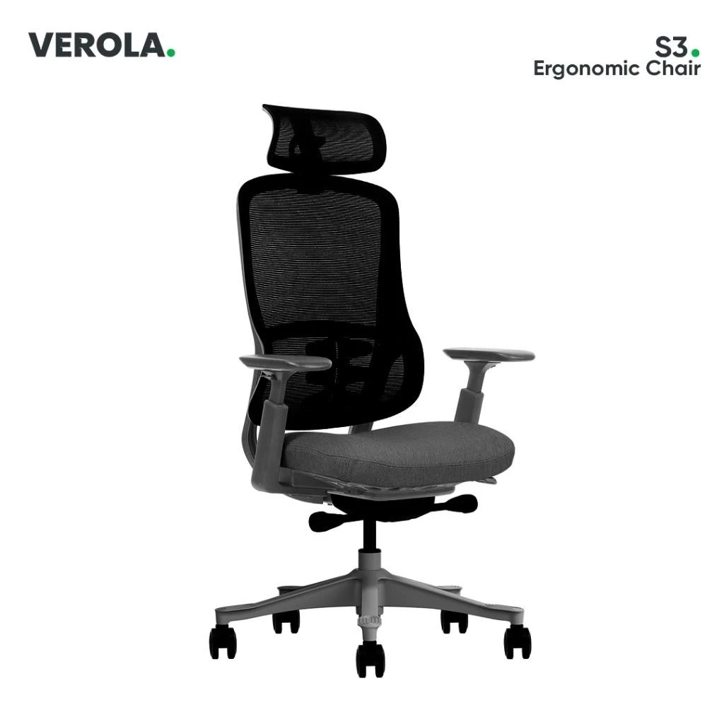 Verola Kursi Kantor Ergonomis S3 Dengan Standarisasi BIFMA