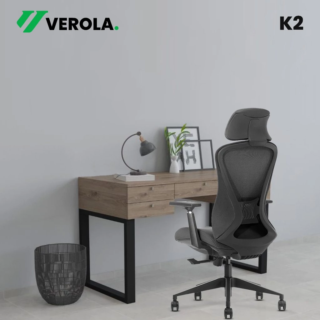 Kursi Kantor Executive Premium Ergonomis K2 Black Frame